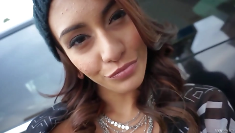 Sexy babe fucked in the kitchen