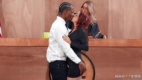 Sexy young girl give limber a hot blowjob