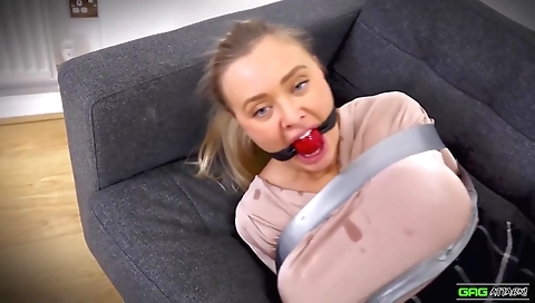 Sexy young blonde gets fucked by her boyfriend