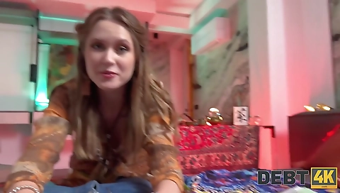 Slutty girl gets naughty in her face hole